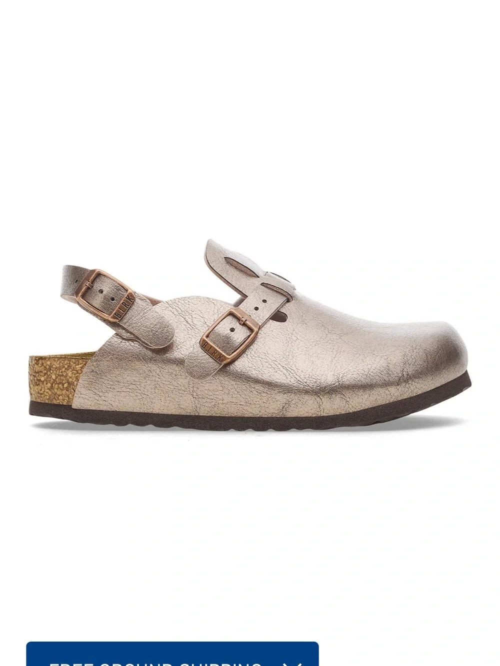 Birkenstock Kids Metallic Gold “The Kay”  Clog